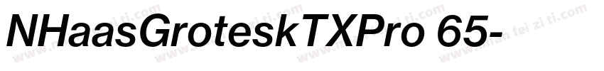 NHaasGroteskTXPro 65字体转换